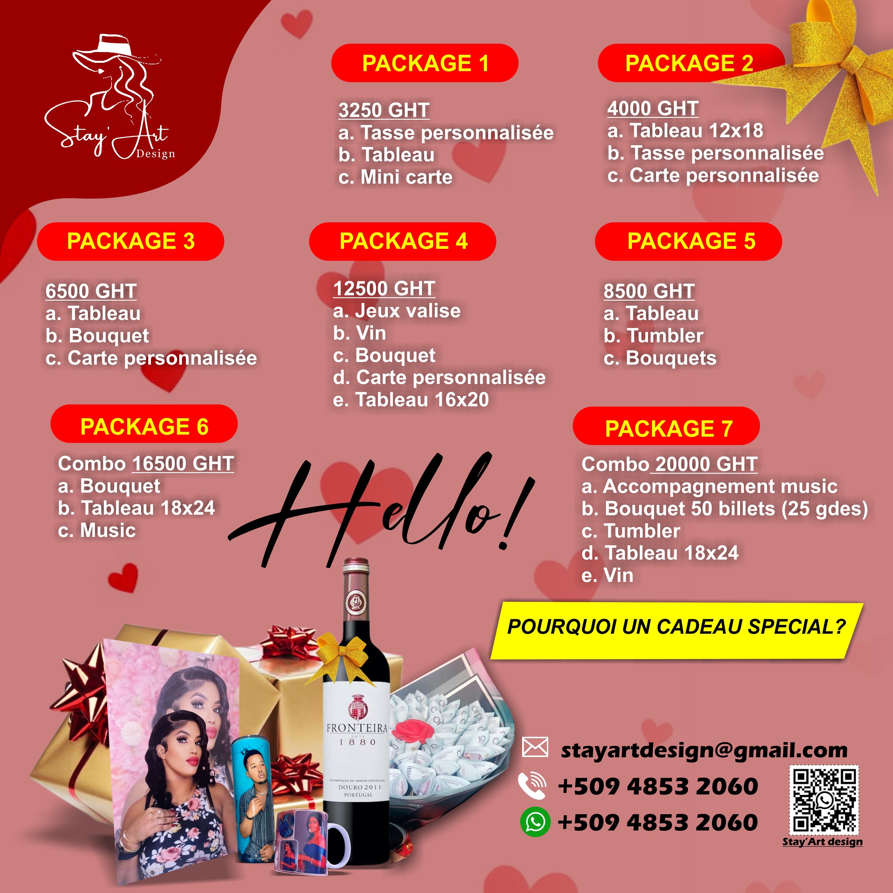 PVC package   3/4/5/6/7  en stock